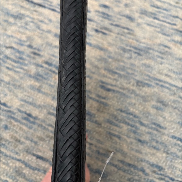 Hudson Jeans Black Woven Leather Pouch - Picture 12 of 12